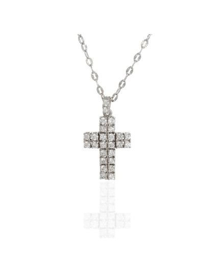 Σταυρός Διαμαντένιος 18Κ Λευκόχρυσο  01.01.32