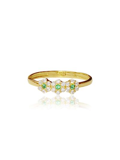 Δαχτυλίδι με πέτρες 14Κ  01.02.555 p