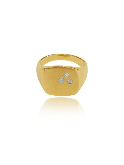 Δαχτυλίδι σεβαλιέ 18Κ  01.02.608