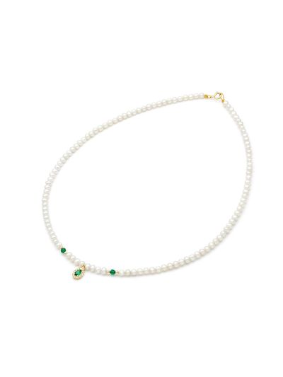 Κολιέ με μαργαριτάρια και ροζέτα   01.04.252 p