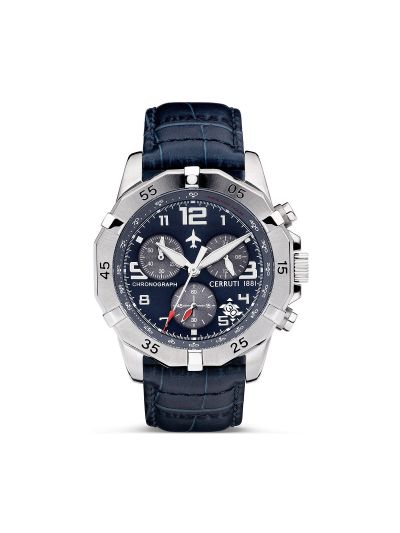 CERRUTI Manciano Blue Leather Strap Chronograph CIWGC2224401